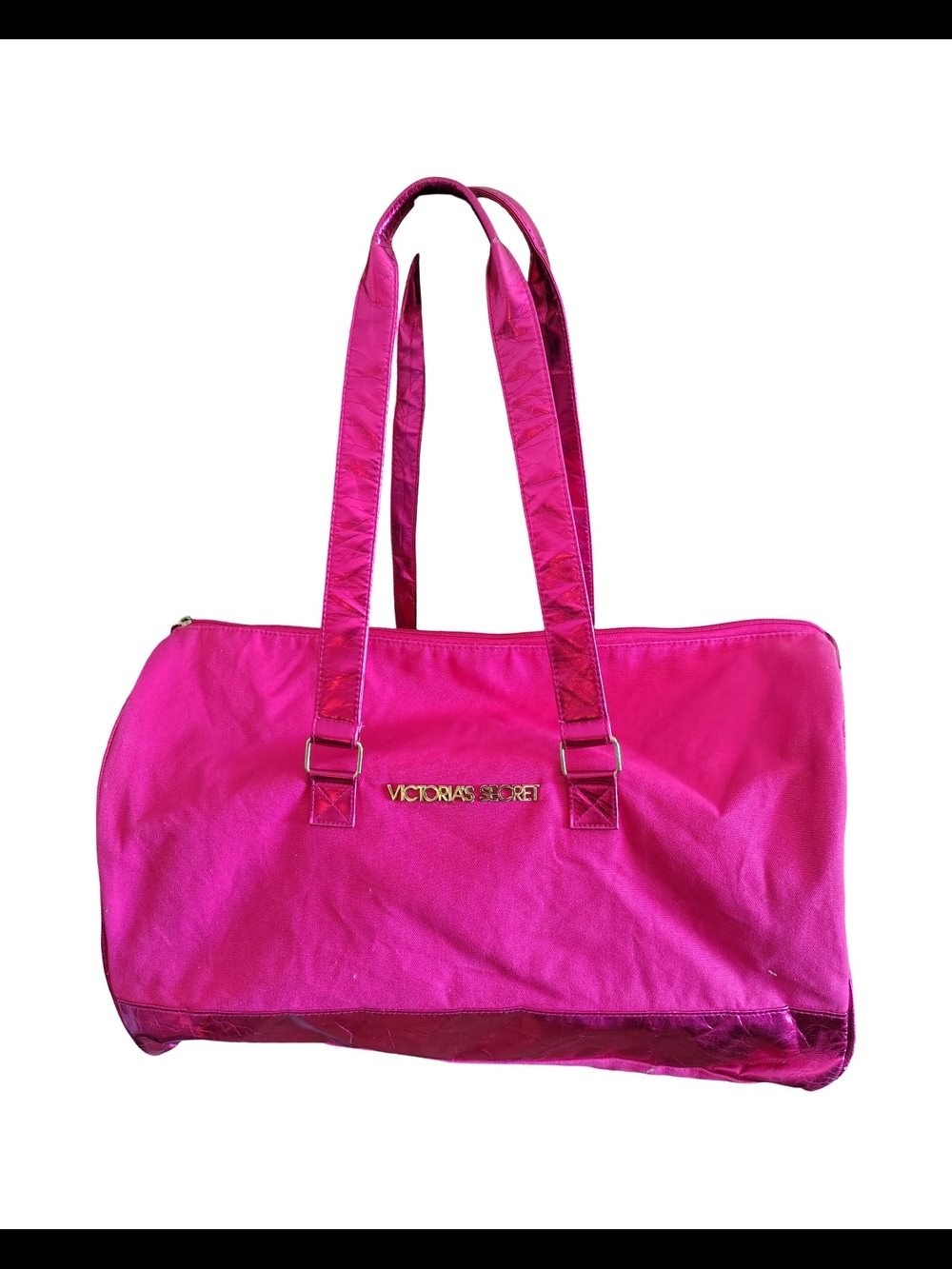 Victoria's Secret Hot Pink Tote Bag * Minor Scuffs See Pics